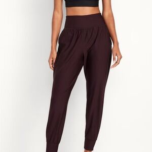Old Navy Track Pants with High Waist and Tapered Leg